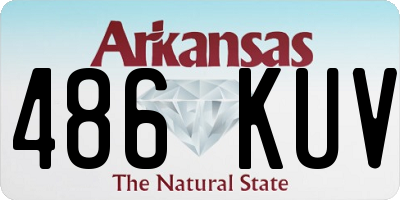AR license plate 486KUV