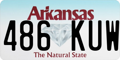 AR license plate 486KUW