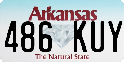 AR license plate 486KUY