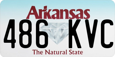 AR license plate 486KVC
