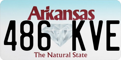 AR license plate 486KVE