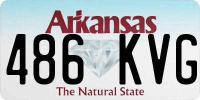 AR license plate 486KVG