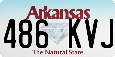 AR license plate 486KVJ