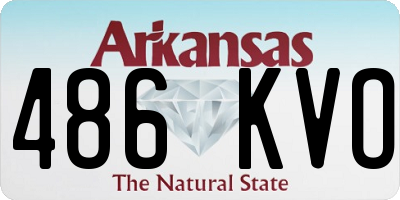 AR license plate 486KVO