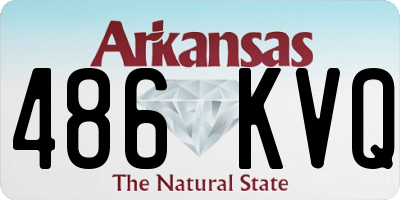 AR license plate 486KVQ