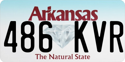 AR license plate 486KVR