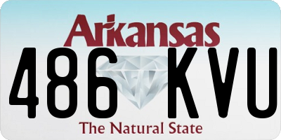 AR license plate 486KVU