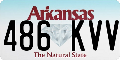 AR license plate 486KVV