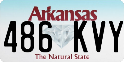 AR license plate 486KVY
