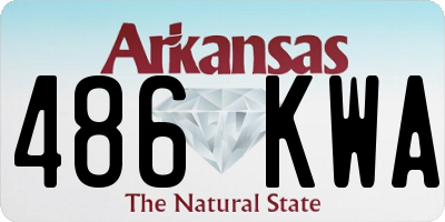 AR license plate 486KWA