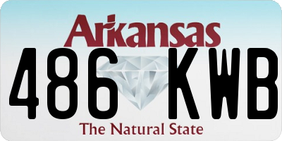 AR license plate 486KWB