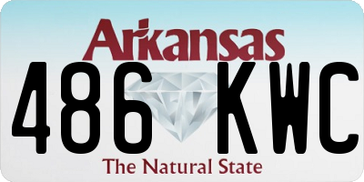 AR license plate 486KWC