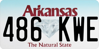 AR license plate 486KWE