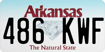 AR license plate 486KWF