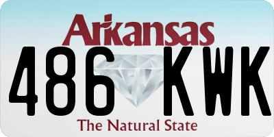 AR license plate 486KWK