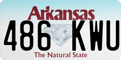 AR license plate 486KWU