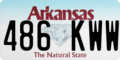 AR license plate 486KWW