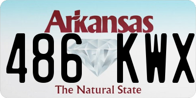 AR license plate 486KWX