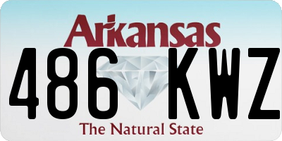 AR license plate 486KWZ