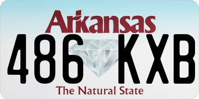 AR license plate 486KXB