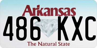 AR license plate 486KXC