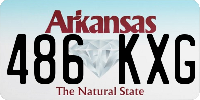 AR license plate 486KXG