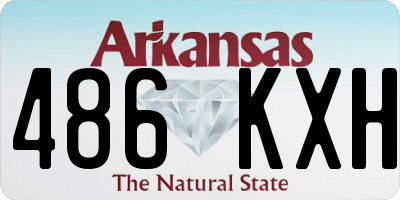 AR license plate 486KXH