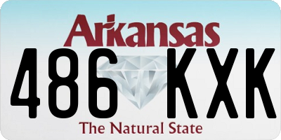 AR license plate 486KXK