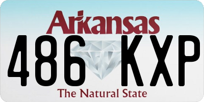 AR license plate 486KXP