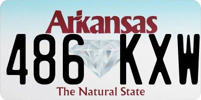 AR license plate 486KXW