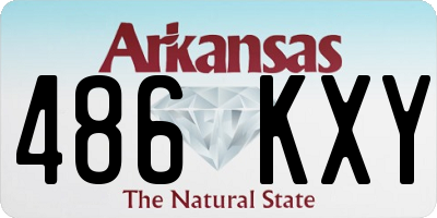 AR license plate 486KXY