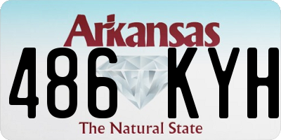 AR license plate 486KYH