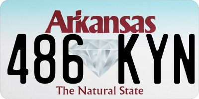 AR license plate 486KYN