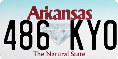AR license plate 486KYO
