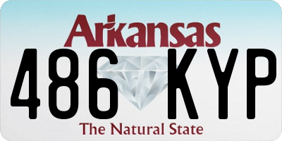 AR license plate 486KYP