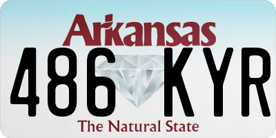 AR license plate 486KYR