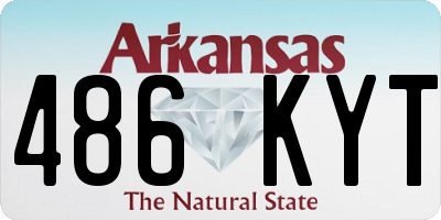 AR license plate 486KYT