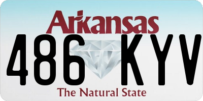 AR license plate 486KYV
