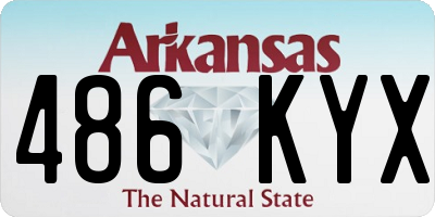AR license plate 486KYX