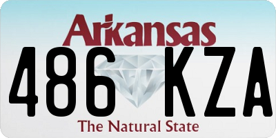 AR license plate 486KZA