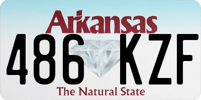 AR license plate 486KZF