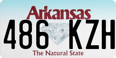 AR license plate 486KZH