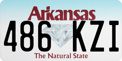 AR license plate 486KZI
