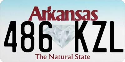 AR license plate 486KZL