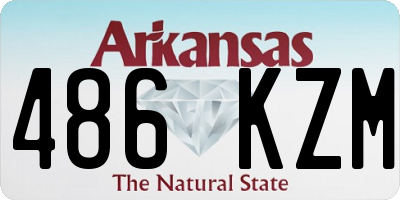 AR license plate 486KZM