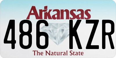 AR license plate 486KZR