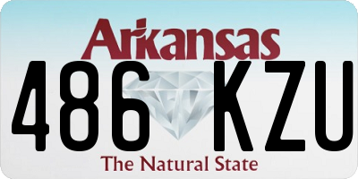 AR license plate 486KZU