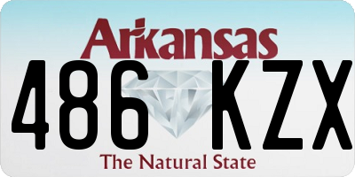 AR license plate 486KZX
