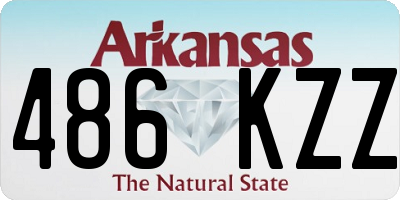 AR license plate 486KZZ