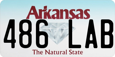 AR license plate 486LAB